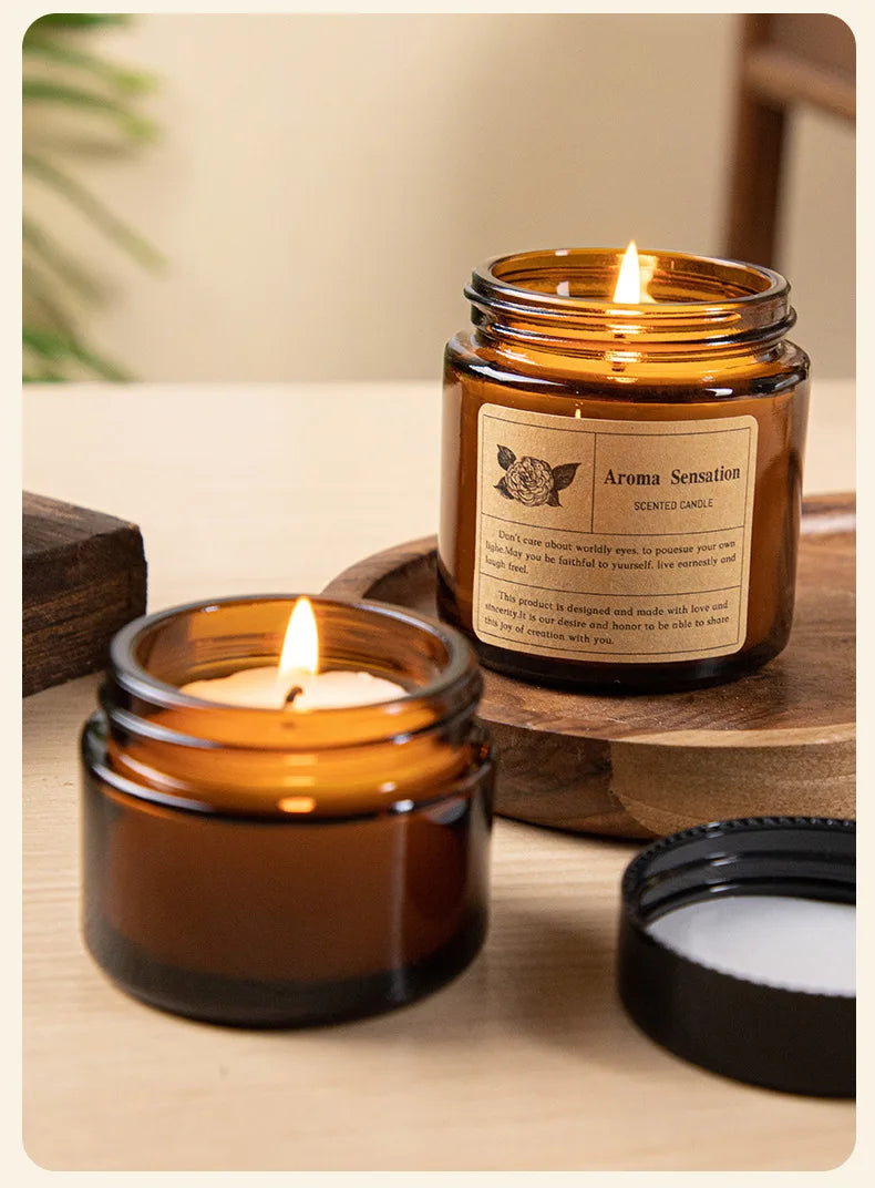 AROMA Natural & Chemical-Free Scented Candle - Home Fragrance Made with Plant Wax & Essential Oils