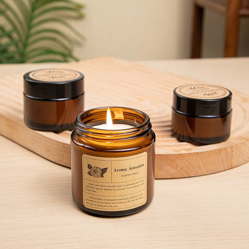 AROMA Natural & Chemical-Free Scented Candle - Home Fragrance Made with Plant Wax & Essential Oils