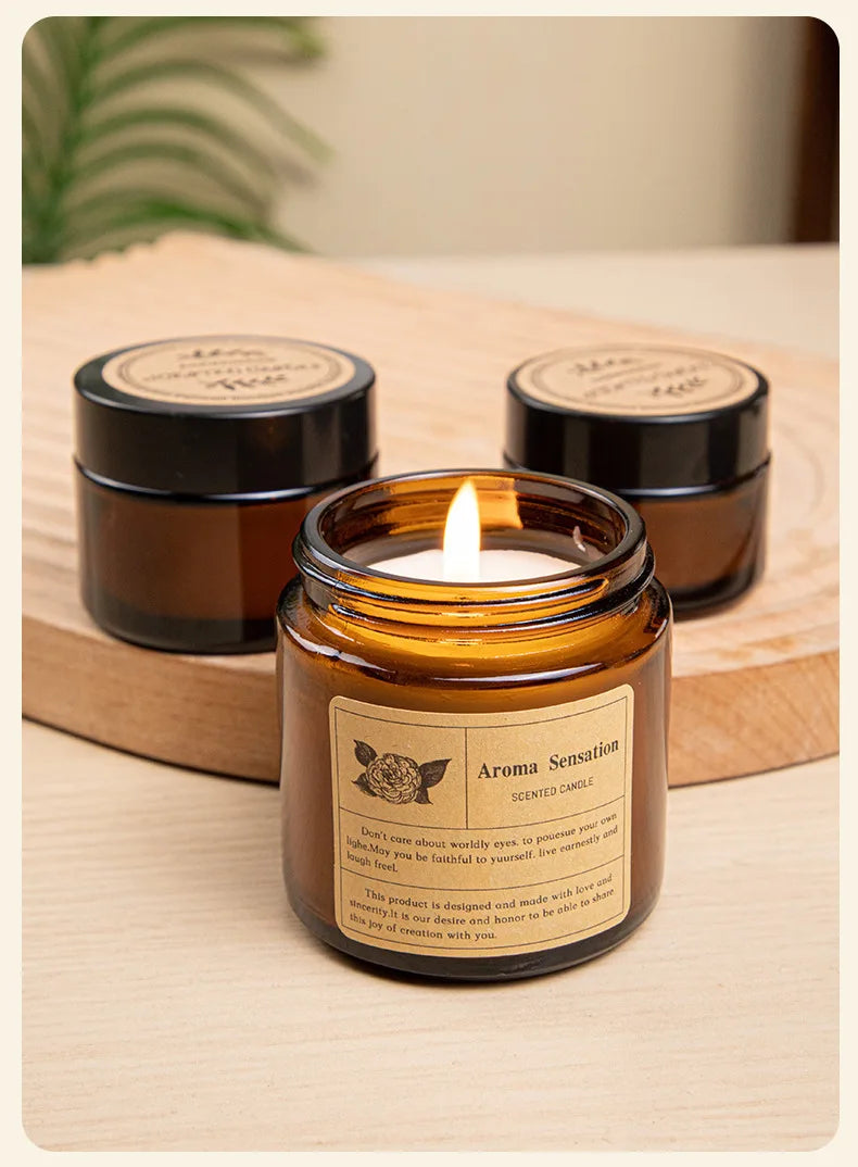AROMA Natural & Chemical-Free Scented Candle - Home Fragrance Made with Plant Wax & Essential Oils