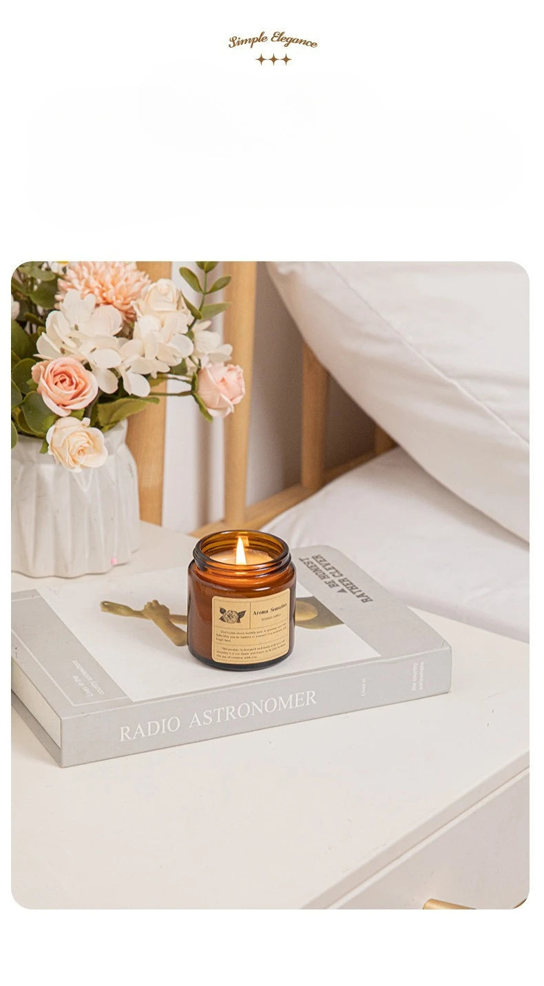 AROMA Natural & Chemical-Free Scented Candle - Home Fragrance Made with Plant Wax & Essential Oils