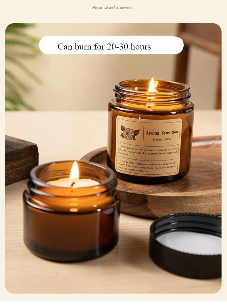 AROMA Natural & Chemical-Free Scented Candle - Home Fragrance Made with Plant Wax & Essential Oils