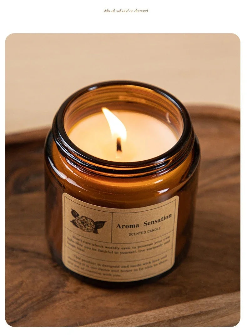 AROMA Natural & Chemical-Free Scented Candle - Home Fragrance Made with Plant Wax & Essential Oils