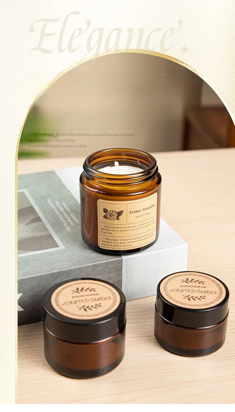 AROMA Natural & Chemical-Free Scented Candle - Home Fragrance Made with Plant Wax & Essential Oils